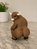 Twerking Highland Cow Figurine