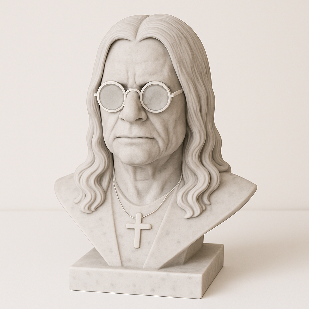 Ozzy Osbourne Headphone Holder | 3D Printed Headset Stand | Rock Music Desk Organizer