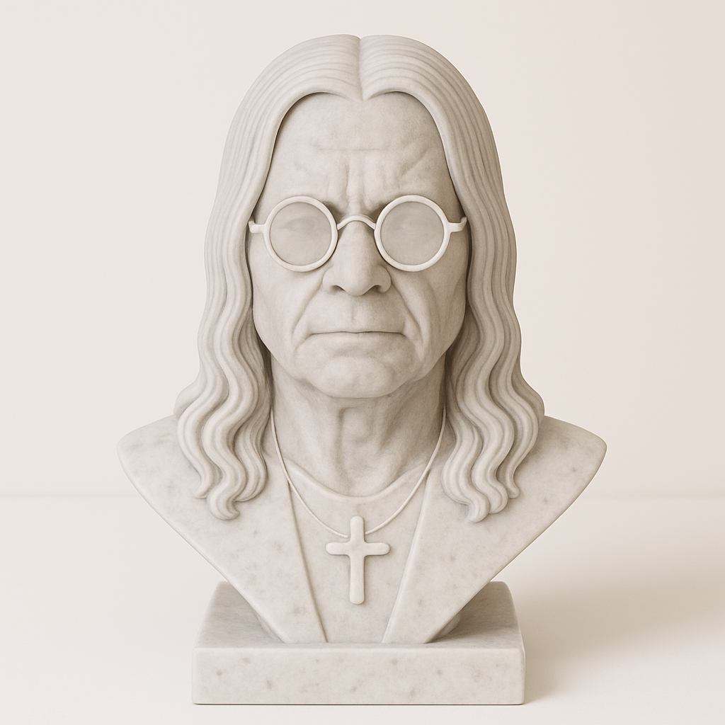 Ozzy Osbourne Headphone Holder | 3D Printed Headset Stand | Rock Music Desk Organizer